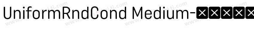 UniformRndCond Medium字体转换